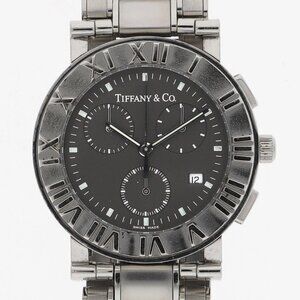 WATCH TIFFANY&Co. Atlas gray SS QZ